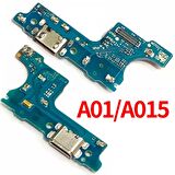 Orijinal A01 A015F Samsung Şarj Soket Mikrofon Bordu