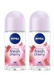 Nivea Bayan Fresh Cherry Roll-On 50 ml X2