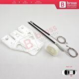 Audi A1 MK1 8X 2010-2019 5-Kapı Hatchback Sportback 8X4839461 İçin Arka Sol Cam Kriko Tamir Seti