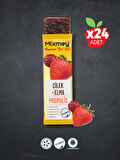 Mixmey Bee Çilek Ve Propolis Meyve Bar | Bağışıklık Destekleyici Doğal Bar - 25gr X 24 Adet