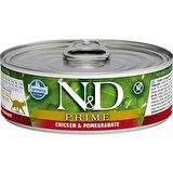 N&D Prime Tavuk&Nar Yetişkin Kedi Konserve 6x80 Gr 