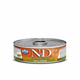 N&D Balkabağı Ördekli Yetişkin Kedi Konservesi 6x80 Gr 