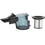 Bosch Unlimited Serie 6 Şarjı Süpürge Başlığı Fırça VE Bosch Unlimited Serie 6 Şarjlı Süpürge Toz Haznesi Siyah Filitreli