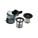 Bosch Unlimited Serie 6 Şarjı Süpürge Başlığı Fırça VE Bosch Unlimited Serie 6 Şarjlı Süpürge Toz Haznesi Siyah Filitreli
