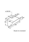 Siemens LC68KAK60T Siyah Duvar Tipi Davlumbaz