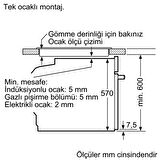 Siemens HR538ABS1 71 lt Turbo Ankastre Fırın