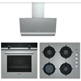 Siemens HB234FEH0T-EO6C8PO00O-LC65KAJ70T Titanium Gri Ankastre Set 2 (60 Cm Ocaklı)