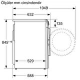 Siemens WG44A2XSTR İQ300 9 Kg 1400 Devir Silver Çamaşır Makinesi
