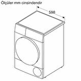 SIEMENS WQ45B2A0TR iQ700 9 Kg Çamaşır Kurutma Makinesi
