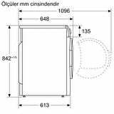 SIEMENS WQ42A201TR iQ300 9 Kg Çamaşır Kurutma Makinesi