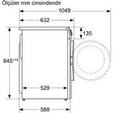 Bosch WGA244X0TR 1400 Devir 9 kg Çamaşır Makinesi