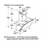 Bosch DWK66PJ20T Beyaz Duvar Tipi Davlumbaz