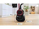BOSCH BGS41POW3 Mini Turbo Başlıklı Toz Torbasız Elektrikli Süpürge