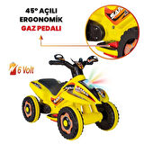 VaVbaby Crazy Cross Akülü Motor ATV 6v Sarı