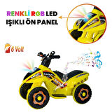 VaVbaby Crazy Cross Akülü Motor ATV 6v Sarı