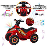 VaVbaby Crazy Cross Akülü Motor ATV 6v Kırmızı