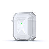 Apple AirpodsŞeffaf Geometrik Tasarımlı Airbag-22 Silikon Kılıf