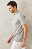 Altınyıldız Classics Polo Yaka Düz Gri Erkek Polo T-Shirt 4A4820200004