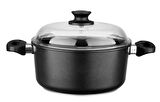 LEGGNO BLK2222DT24  BLACK DÖKÜM DERİN TENCERE İND. 24CM