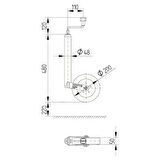 Knott 48mm 150Kg Karavan/Römork Pilot Tekeri