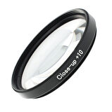 Ayex 52mm Close-Up Filtre Seti – 4’lü (+1, +2, +4, +10) | Optik Cam, Metal Çerçeve, Taşıma Çantalı