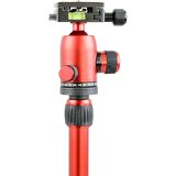 Jusıno X-423S Tripod + BS-08Q Tripod Kafası Kırmızı