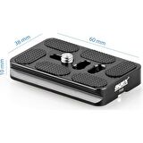 Ayex Arca-Swiss Standart Benro VB. İçin Ayex PU-60 Quick Release Plate