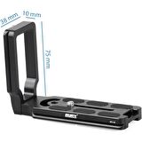 Ayex Arca-Swiss Standardı için L Şekli Quick Release Plate Ayex MPU-100