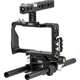 Ayex Sony A6000, A6300, A6500 Için Ayex C6 Camera Cage, Kamera Kafesi