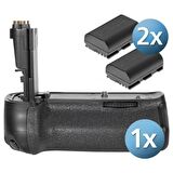 MeiKe Canon EOS 6D İçin MeiKe MK-6D Batter Grip + 2 Ad. LP-E6 Batarya
