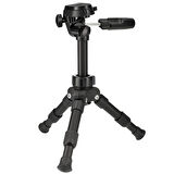 ayex LT-257 Hafif ve Dayanıklı Kamera Tripodu 3-Yollu Kafa Hızlı Çıkarma Plakası & Su Terazisi