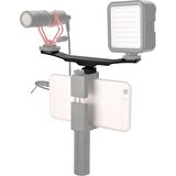 Ayex Dslr Için Flaş Bracket Iki Girişli Flaş Led - Mikrofon Tutucu