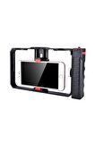 Telefonlar Için Profesyönel Video Rig Cage, Video Çekim Kafesi