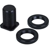 Ayex Flaş Kızağı ve 1/4 Inç Tripod Monopd İçin 5/8 Inç Mikrofon Adaptörü