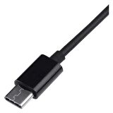 Ayex Typ-C Için 3.5mm Kulaklık ve Mikrofon Adaptörü Siyah