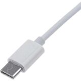 Ayex Type-C Için 3.5mm Kulaklık ve Mikrofon Adaptörü Beyaz