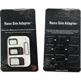 Ayex Nano ve Micro Sim Kartları Için Sim Kartı Adaptörü