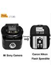 Sony A6000, A6300, A6500 Için Canon, Nikon Hot Shoe Converter