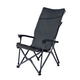 Uquip Barry XXL Comfort+ Black Edition Yüksek Konforlu Kamp Sandalyesi