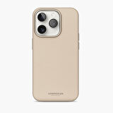 Vonmahlen Deri Kılıf iPhone 16 Pro Krem