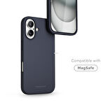 Vonmahlen Yumuşak Silikon Kapak & Kılıf iPhone 16 Plus - Lacivert