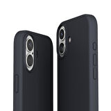 Vonmahlen Yumuşak Silikon Kapak & Kılıf iPhone 16 Plus - Lacivert