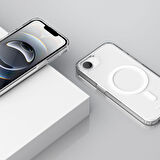 Vonmahlen iPhone 16e için Transparan Kılıf - Beyaz