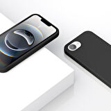 Vonmahlen iPhone 16e için Yumuşak Silikon Kılıf - Siyah