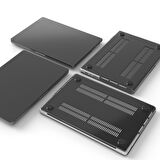Vonmahlen Şeffaf Kapak & Kılıf for MacBook MacBook Air (2022) Şeffaf - Siyah