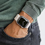 Vonmahlen Klasik Naylon Loop Kapak 42 mm / 44 mm / 45 mm / 49 mm Kordon - Krem