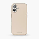 Vonmahlen Deri Kılıf iPhone 16 Plus Krem
