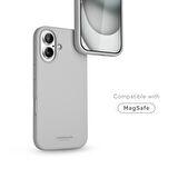 Vonmahlen Yumuşak Silikon Kapak & Kılıf iPhone 16 Plus - Açık Gri