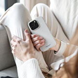 Vonmahlen Yumuşak Silikon Kapak & Kılıf iPhone 16 Plus - Açık Gri