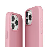 Vonmahlen Yumuşak Silikon Kapak & Kılıf iPhone 16 Pro - Kiraz Çiçeği
